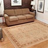 handmade Traditional Kafkaz Beige Brown Hand Knotted RECTANGLE 100% WOOL area rug 10 x 14